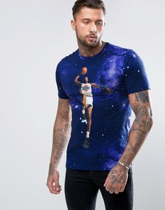Синяя футболка с принтом Nike Jordan X Space Jam 801578-100 - Синий