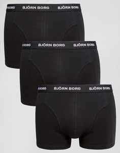 3 пары боксеров-брифов Bjorn Borg - Черный