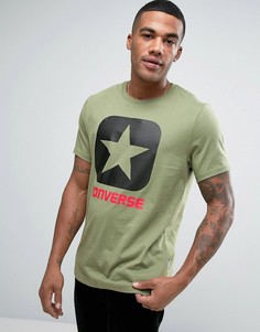 Зеленая футболка Converse Box Star 10001969-A05 - Зеленый