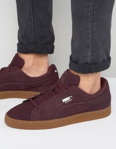 Красные замшевые кроссовки Puma Classic 36109803 - Красный