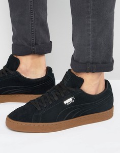 Черные замшевые кроссовки Puma Classic 36109802 - Черный