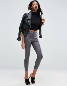 Леггинсы из искусственной кожи ASOS - Серый