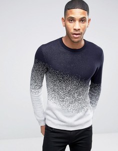 Джемпер с эффектом выцветания ASOS - Темно-синий
