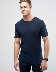Футболка с отделкой заклепками на кармане Jack &amp; Jones Vintage - Темно-синий
