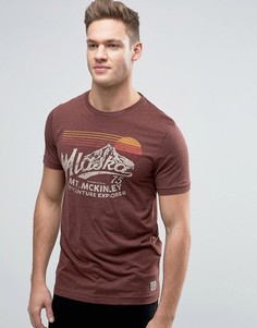 Футболка с надписью в винтажном стиле Jack & Jones Vintage - Красный