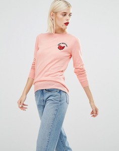 Джемпер с бантиком Love Moschino - Розовый