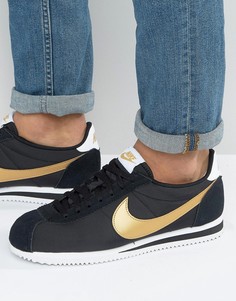 Черные нейлоновые кроссовки Nike Cortez 807472-002 - Черный