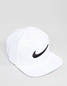 Белая бейсболка с галочкой Nike 639534-100 - Белый
