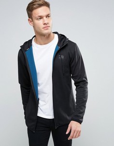Длинное худи на молнии Jack &amp; Jones - Черный