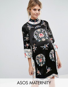 Цельнокройное платье для беременных с вышивкой ASOS Maternity - Мульти