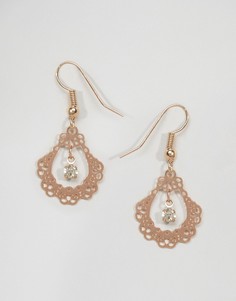 Серьги с филигранной отделкой ASOS - Медный