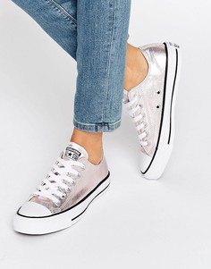 Кеды с эффектом металлик цвета розового золота Converse Chuck Taylor - Розовый