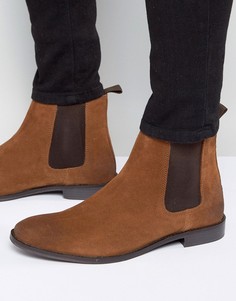 Светло-коричневые замшевые ботинки челси ASOS - Рыжий