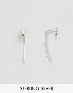 Серебряные серьги с камнями ASOS - Серебряный