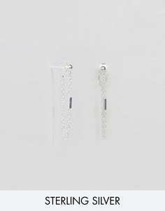 Серебряные серьги-гвоздики ASOS - Серебряный