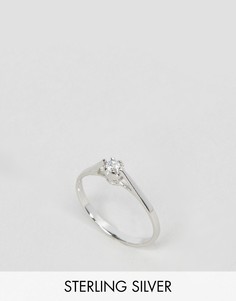 Серебряное кольцо с камнем ASOS - Серебряный