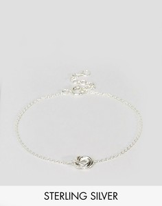 Серебряный браслет с узелком ASOS - Серебряный