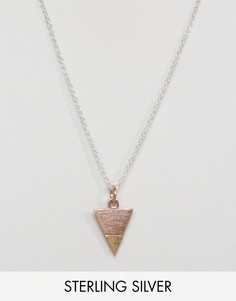 Серебряное ожерелье-цепочка с треугольником ASOS - Мульти