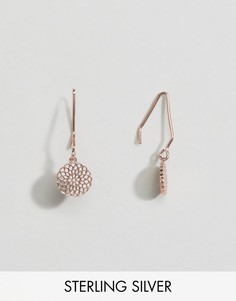 Серебряные серьги-протяжки с покрытием из розового золота ASOS - Медный