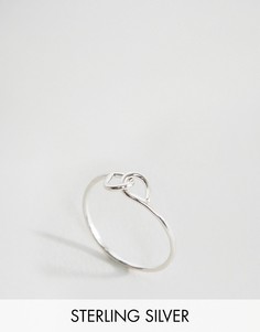 Серебряное кольцо с мелкими звеньями ASOS - Серебряный