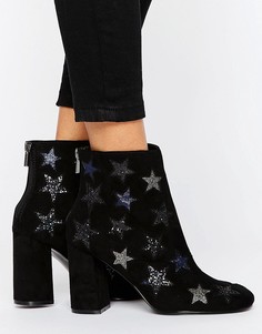 Ботинки со звездами Miss Selfridge - Черный