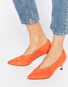 Туфли на каблуке с острым носом ASOS SUZIE - Оранжевый