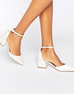 Остроносые туфли на каблуке ASOS STARLING - Кремовый