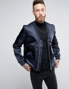 Темно-синяя куртка-пилот ASOS - Темно-синий