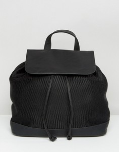 Сетчатый рюкзак с откидным верхом Pieces - Черный