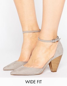 Туфли на каблуке для широкой стопы ASOS OLIVIA - Серый
