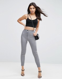 Брюки скинни в клеточку ASOS - Мульти
