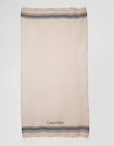 Пляжное полотенце Calvin Klein - Кремовый