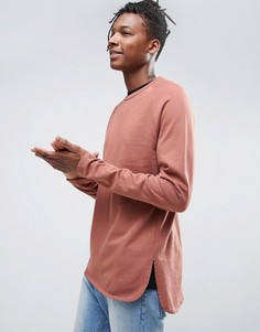 Свитшот с закругленным краем ASOS - Красный