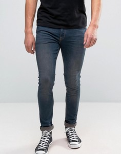Супероблегающие джинсы цвета индиго ASOS - Синий