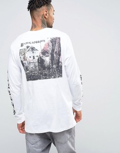 Длинный лонгслив с принтом ASOS Black Sabbath - Белый
