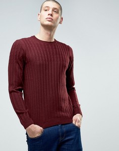 Джемпер крупной вязки с добавлением шерсти ASOS - Красный