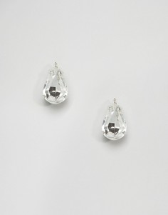 Серьги-гвоздики с кристаллами Swarovski Krystal - Прозрачный
