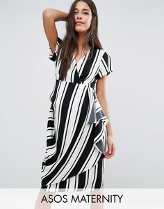 Платье в полоску для беременных ASOS Maternity - Мульти