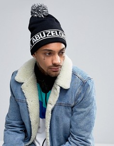 Шапка-бини с помпоном Abuze London - Черный