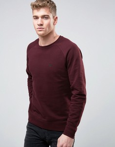 ASOS Sweatshirt With Logo In Burgundy - Красный