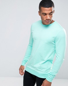 Легкий облегающий свитшот зеленого цвета ASOS - Зеленый
