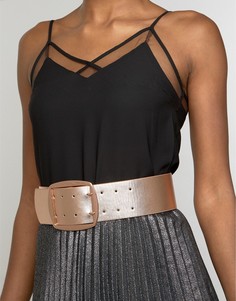 Широкий ремень с пряжкой ASOS - Медный