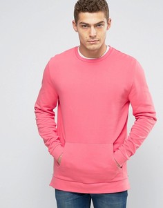 Розовый свитшот с молниями сбоку ASOS - Розовый