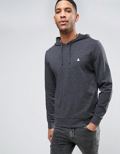 ASOS Hoodie In Charcoal Marl With Logo - Серый