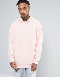 Розовое оversize-худи ASOS - Розовый