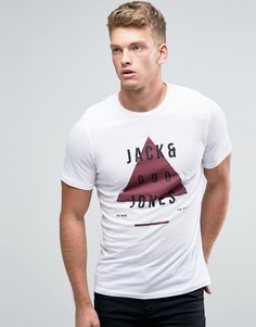 Футболка с принтом Jack &amp; Jones - Белый