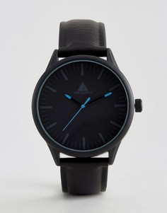 Черные часы с синей отделкой ASOS - Черный