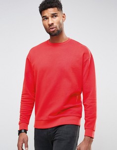 Красный свободный свитшот ASOS - Красный