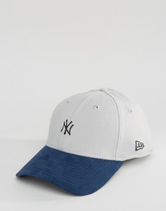 Кепка с замшевым козырьком New Era 39Thirty NY Yankees - Серый