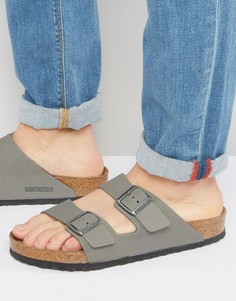 Нубуковые сандалии Birkenstocks Arizona - Серый